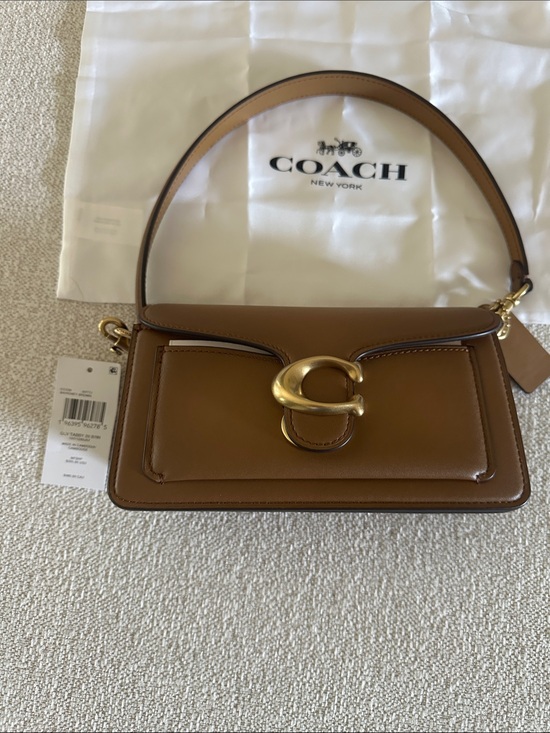 Coach Handbags - COACH Tabby 20 Honey Brown Leather Shoulder Bag with Gold 'C' Accent